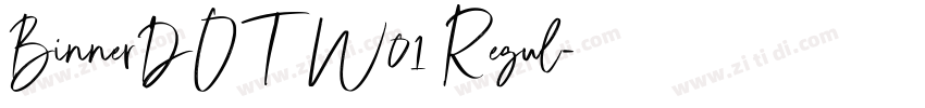 BinnerDOT W01 Regul字体转换 BinnerDOT W01 Regul字体转换